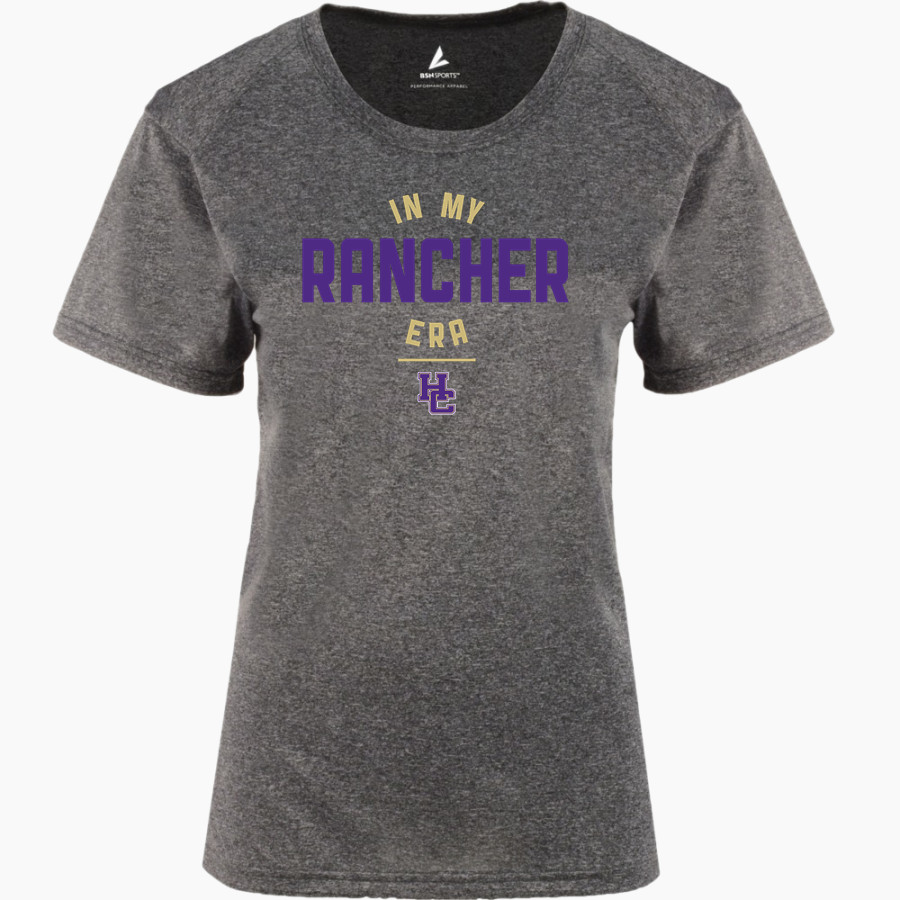 HARDING COUNTY HIGH SCHOOL RANCHERS BSN SPORTS Women's Phenom Short Sleeve T-Shirt