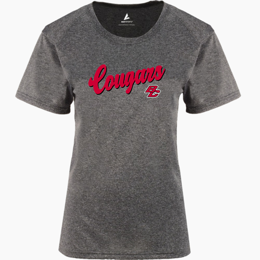 BURLINGTON HIGH SCHOOL COUGARS <span class="pdp-name-mascot">BURLINGTON COUGARS</span> BSN SPORTS Women's Phenom Short Sleeve T-Shirt