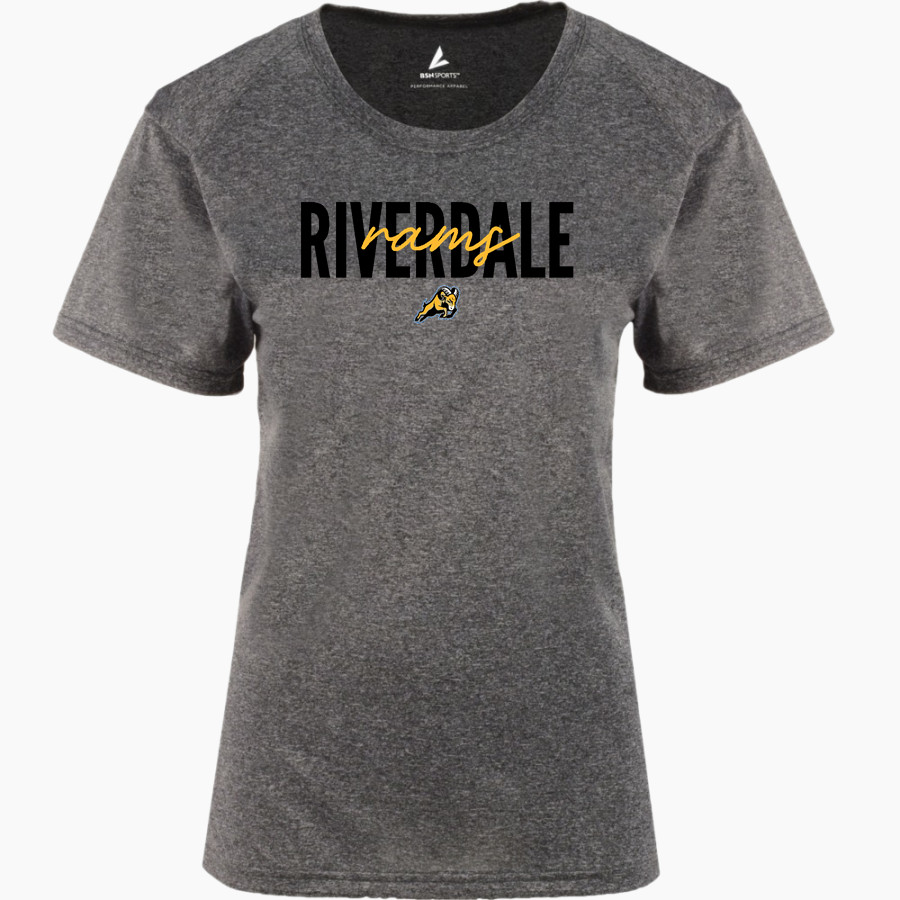 RIVERDALE HIGH SCHOOL RAMS <span class="pdp-name-mascot">RIVERDALE RAMS</span> BSN SPORTS Women's Phenom Short Sleeve T-Shirt