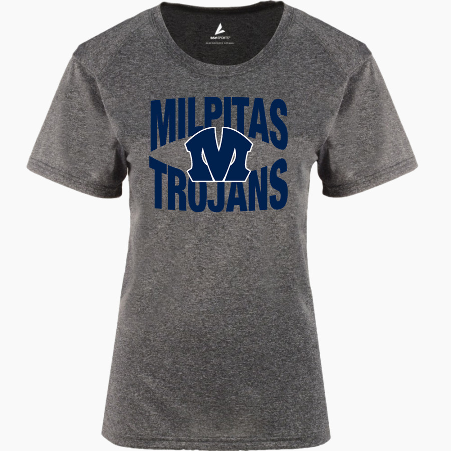 Milpitas Trojans BSN SPORTS Women's Phenom Short Sleeve T-Shirt