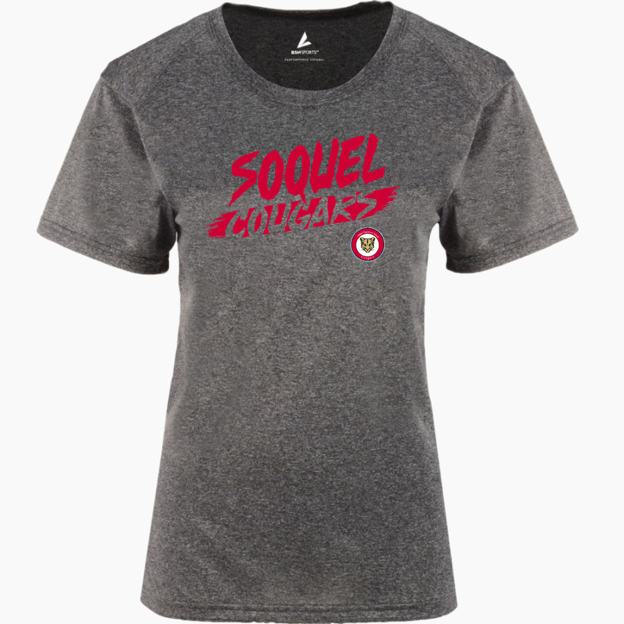 Soquel Cougars <span class="pdp-name-mascot">Soquel Elementary School Cougars</span> BSN SPORTS Women's Phenom Short Sleeve T-Shirt
