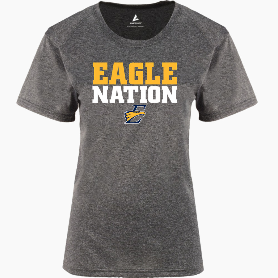 EAST MECKLENBURG HIGH SCHOOL EAGLES <span class="pdp-name-mascot">EAST MECKLENBURG EAGLES</span> BSN SPORTS Women's Phenom Short Sleeve T-Shirt