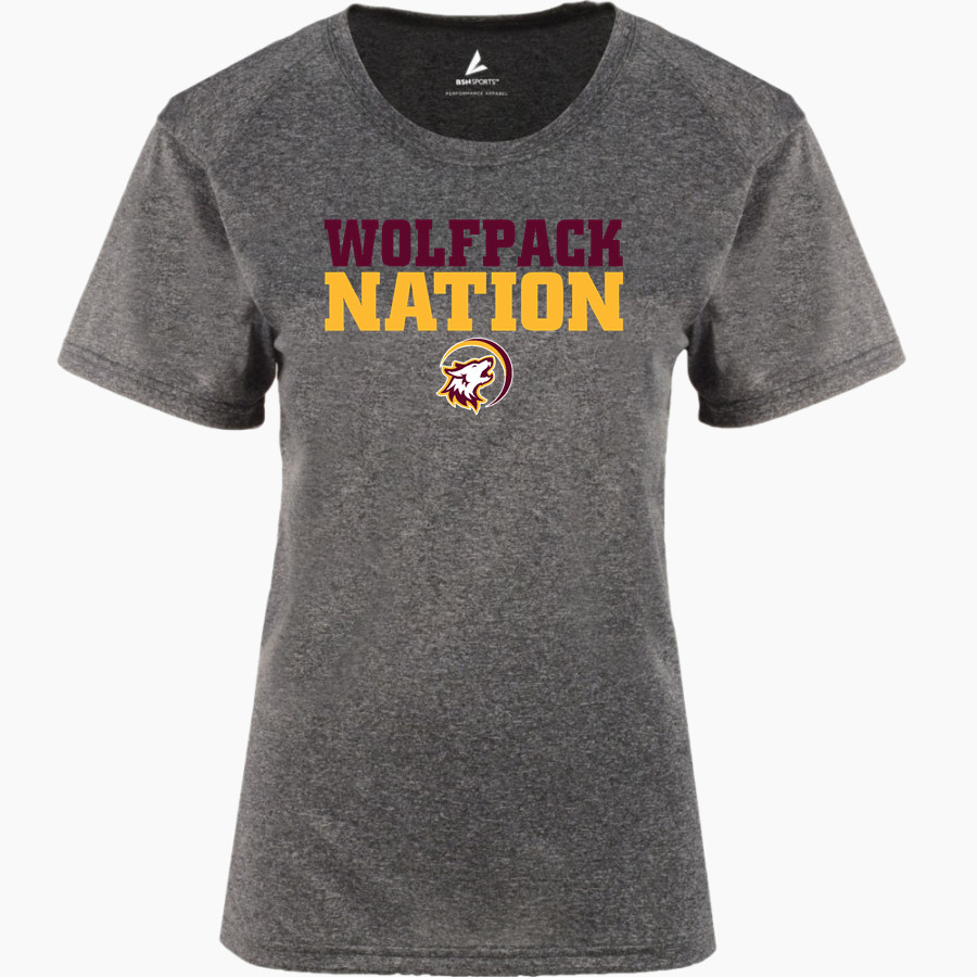 Oak Hills Christian College Wolfpack BSN SPORTS Women's Phenom Short Sleeve T-Shirt