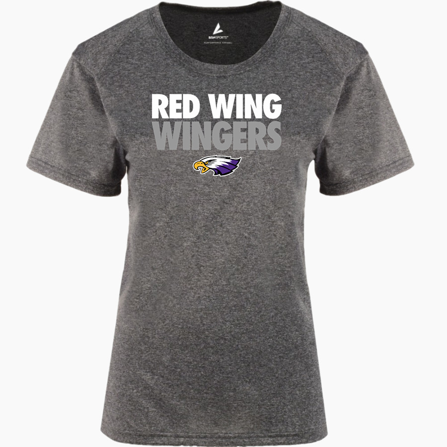 RED WING HIGH SCHOOL WINGERS <span class="pdp-name-mascot">RED WING WINGERS</span> BSN SPORTS Women's Phenom Short Sleeve T-Shirt