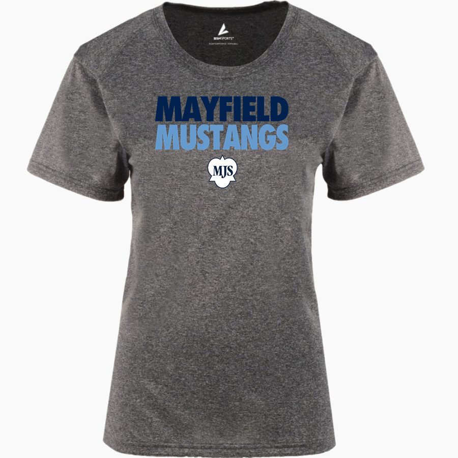 Mayfield Junior School Mustangs Online Store BSN SPORTS Women's Phenom Short Sleeve T-Shirt