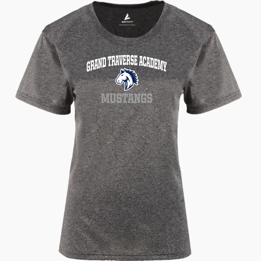 Grand Traverse Academy Mustangs <span class="pdp-name-mascot">Grand Traverse Academy Mustangs</span> BSN SPORTS Women's Phenom Short Sleeve T-Shirt