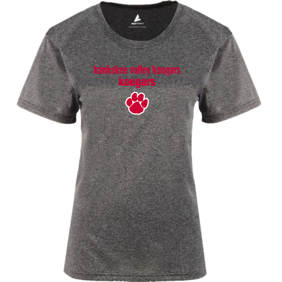 Kankakee Valley Kougars Kougars <span class="pdp-name-mascot">Kankakee Valley Kougars Kougars</span> BSN SPORTS Women's Phenom Short Sleeve T-Shirt