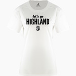 HIGHLAND HIGH SCHOOL HUSKIES BSN SPORTS Women's Phenom Short Sleeve T-Shirt Front Thumbnail