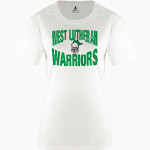 West Lutheran Warriors BSN SPORTS Women's Phenom Short Sleeve T-Shirt Front Thumbnail