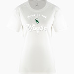 PINEDALE HIGH SCHOOL WRANGLERS BSN SPORTS Women's Phenom Short Sleeve T-Shirt Front Thumbnail