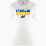 Madonna Crusaders BSN SPORTS Women's Phenom Short Sleeve T-Shirt Front Thumbnail