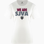 San Jacinto Valley Academy <span class="pdp-name-mascot">San Jacinto Valley Academy Wolves</span> BSN SPORTS Women's Phenom Short Sleeve T-Shirt Front Thumbnail