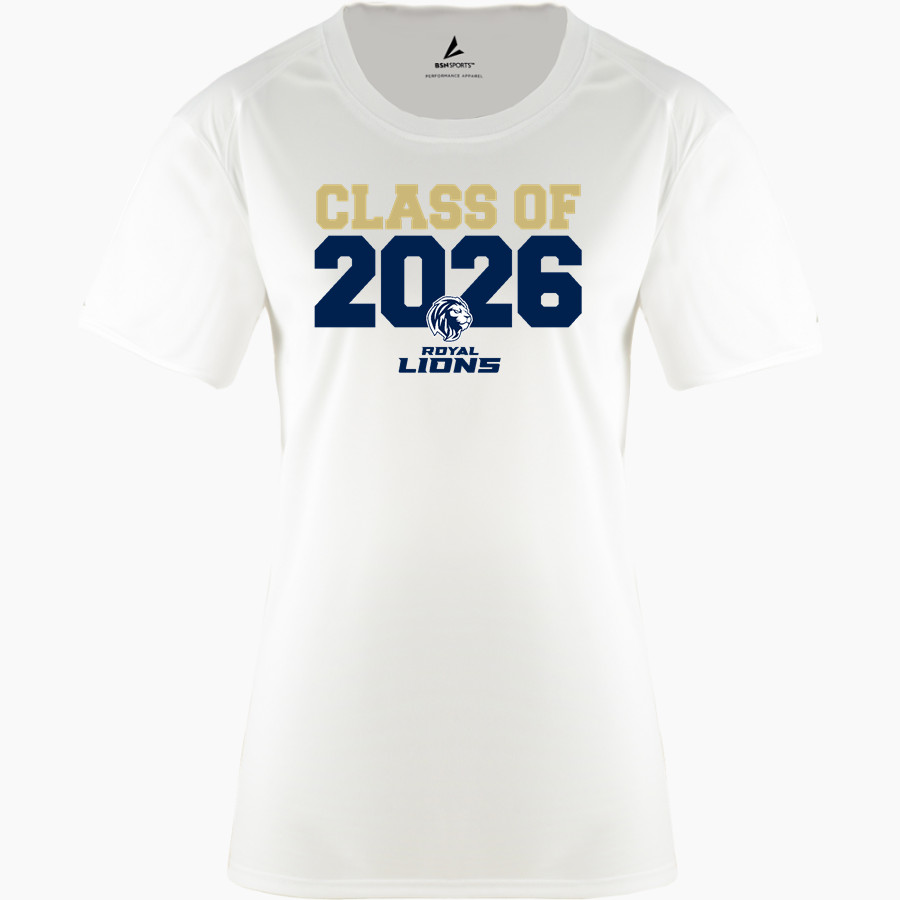 ROCKFORD CHRISTIAN HIGH SCHOOL ROYAL LIONS <span class="pdp-name-mascot">ROCKFORD CHRISTIAN ROYAL LIONS</span> BSN SPORTS Women's Phenom Short Sleeve T-Shirt