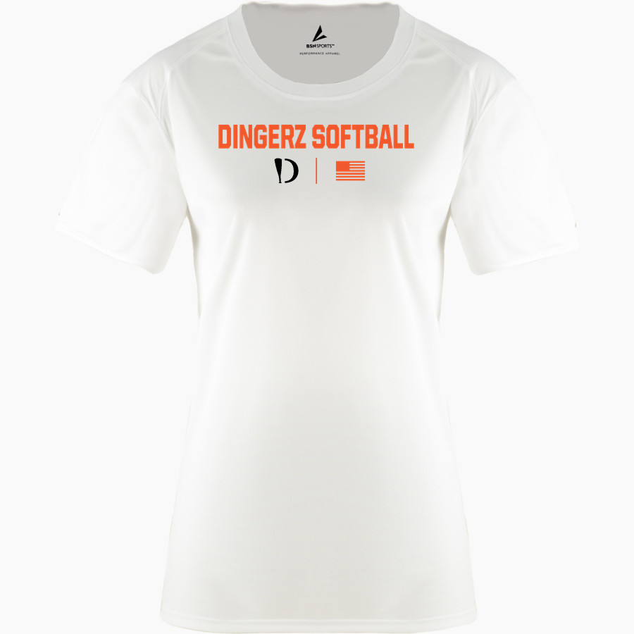 Dingerz Softball Dingerz <span class="pdp-name-mascot">Dingerz Softball Dingerz</span> BSN SPORTS Women's Phenom Short Sleeve T-Shirt