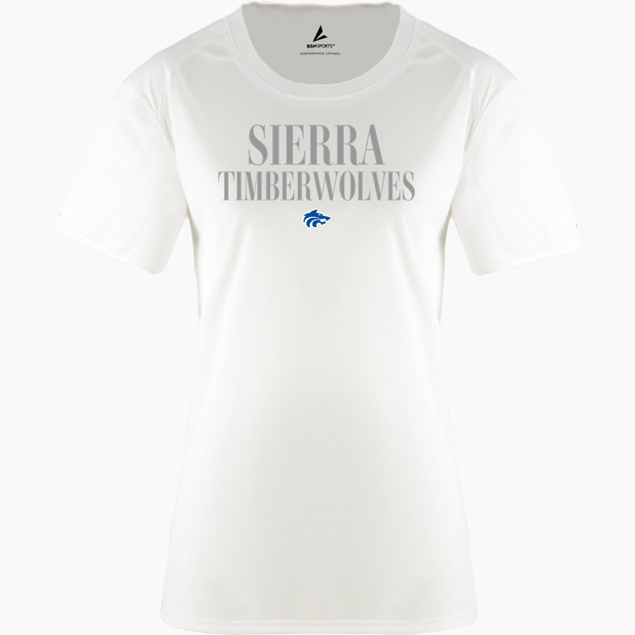 SIERRA HIGH SCHOOL TIMBERWOLVES <span class="pdp-name-mascot">SIERRA TIMBERWOLVES</span> BSN SPORTS Women's Phenom Short Sleeve T-Shirt