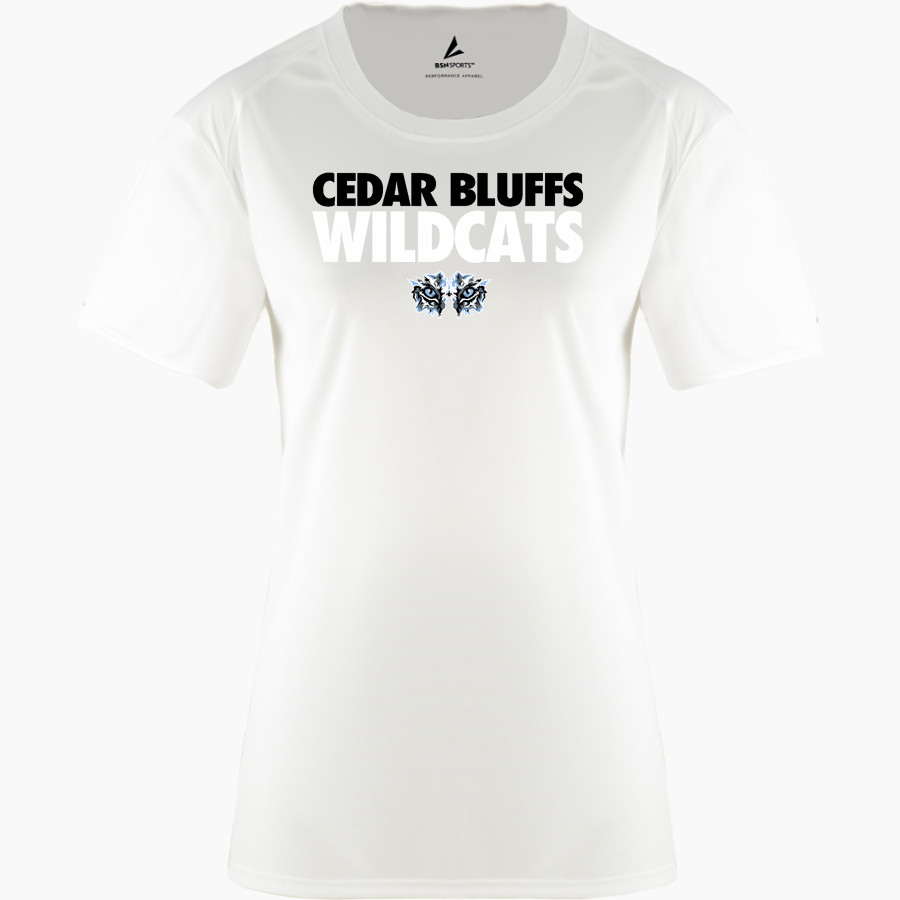 Cedar Bluffs Wildcats <span class="pdp-name-mascot">Cedar Bluffs Wildcats</span> BSN SPORTS Women's Phenom Short Sleeve T-Shirt