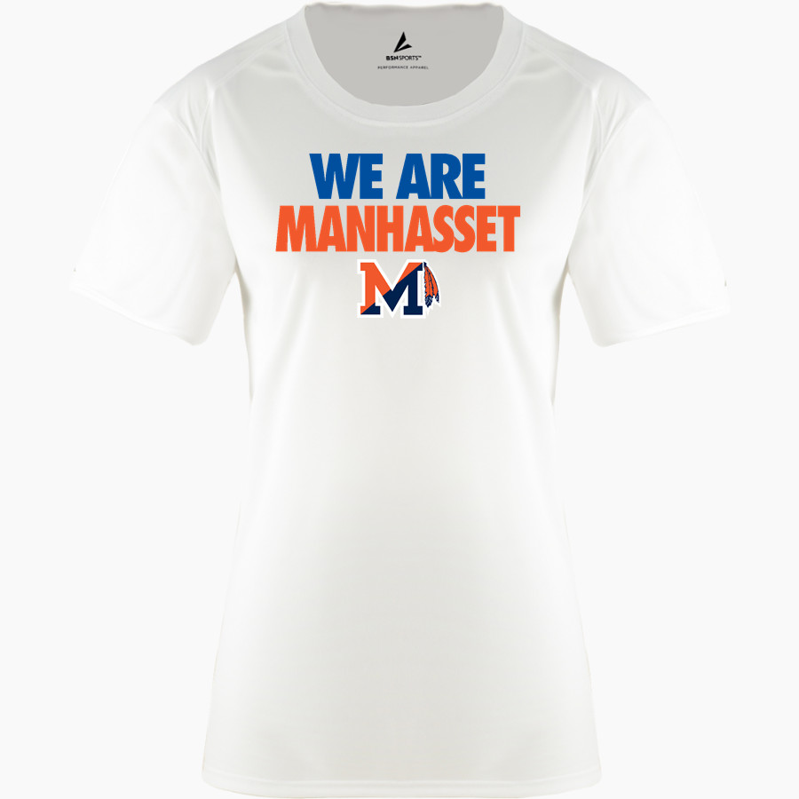 MANHASSET HIGH SCHOOL INDIANS BSN SPORTS Women's Phenom Short Sleeve T-Shirt