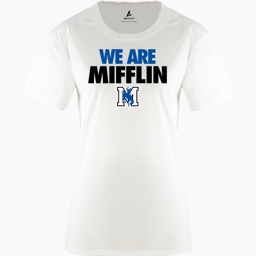 MIFFLIN HIGH SCHOOL PUNCHERS <span class="pdp-name-mascot">MIFFLIN PUNCHERS</span> BSN SPORTS Women's Phenom Short Sleeve T-Shirt