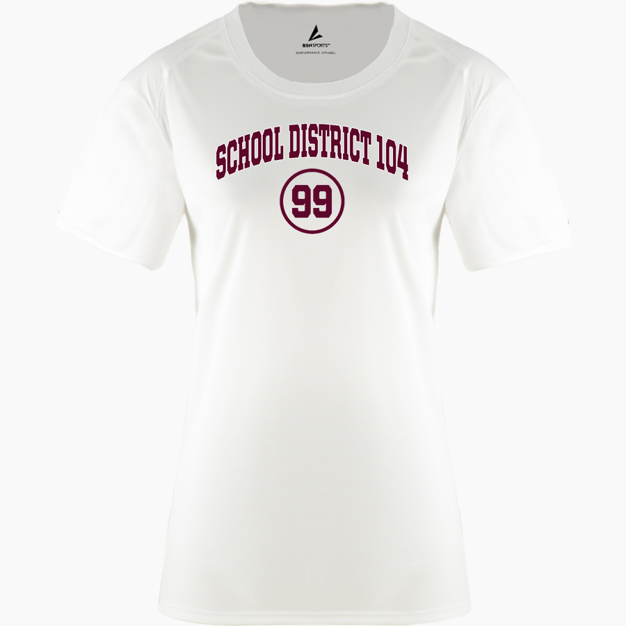 School District 104 District 104 <span class="pdp-name-mascot">Cook County 104 District 104</span> BSN SPORTS Women's Phenom Short Sleeve T-Shirt