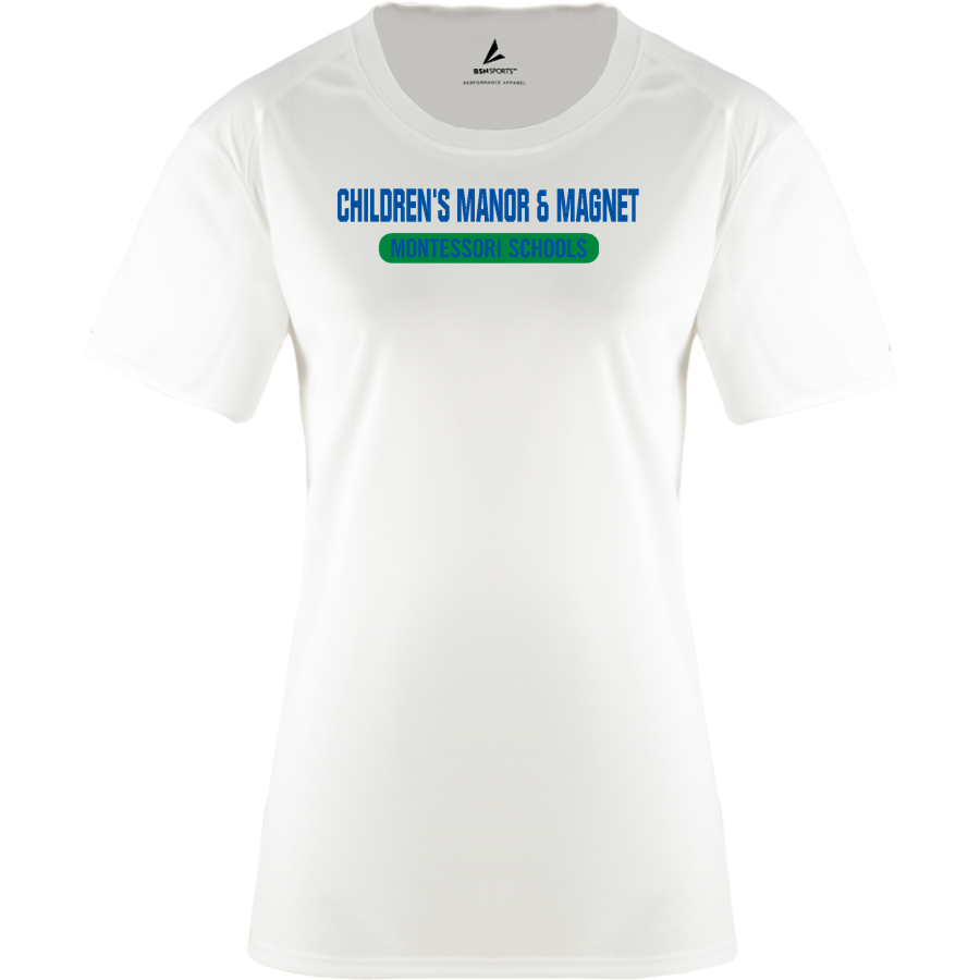 Children's Manor Children's Manor <span class="pdp-name-mascot">Children's Manor & Magnet Montessori Schools</span> BSN SPORTS Women's Phenom Short Sleeve T-Shirt
