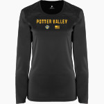 Potter Valley Bearcats <span class="pdp-name-mascot">Potter Valley Bearcats</span> BSN SPORTS Women's Phenom Long Sleeve T-Shirt Front Thumbnail