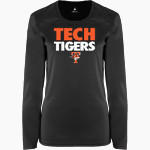 Tech High School Tigers <span class="pdp-name-mascot">Tech High School</span> BSN SPORTS Women's Phenom Long Sleeve T-Shirt Front Thumbnail