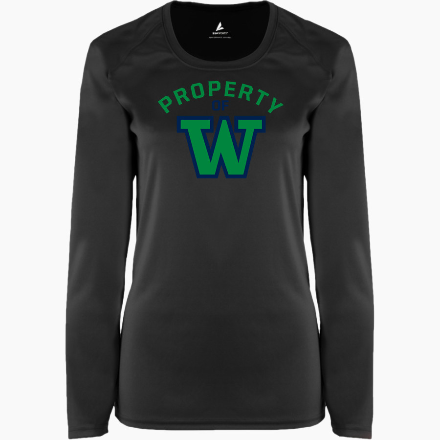 WOODINVILLE HIGH SCHOOL FALCONS <span class="pdp-name-mascot">WOODINVILLE FALCONS</span> BSN SPORTS Women's Phenom Long Sleeve T-Shirt