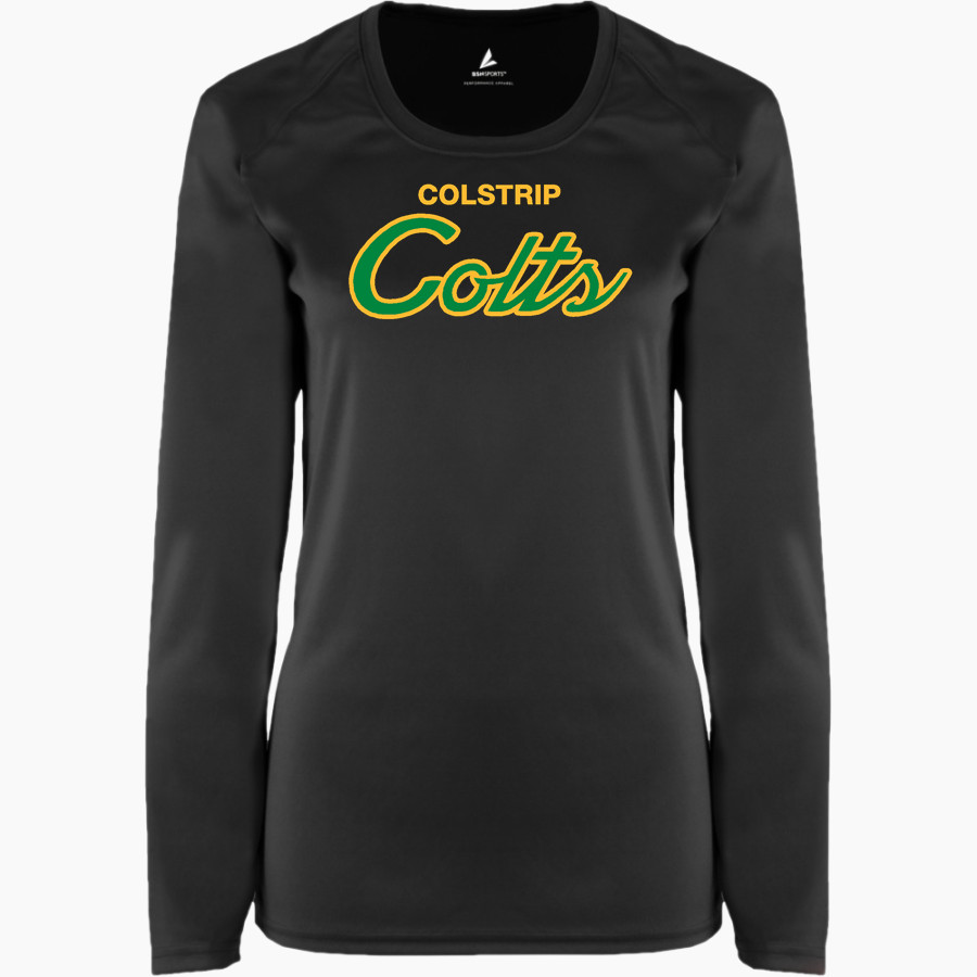 COLSTRIP HIGH SCHOOL COLTS <span class="pdp-name-mascot">COLSTRIP COLTS/FILLIES</span> BSN SPORTS Women's Phenom Long Sleeve T-Shirt