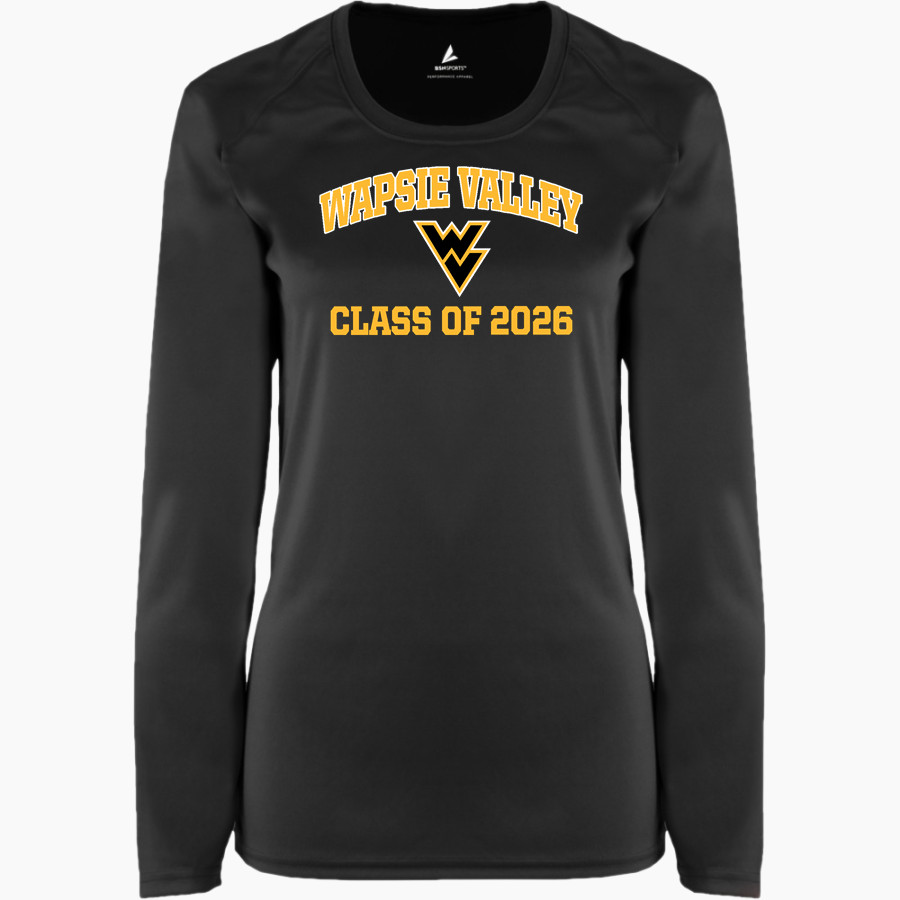 WAPSIE VALLEY HIGH SCHOOL WARRIORS BSN SPORTS Women's Phenom Long Sleeve T-Shirt