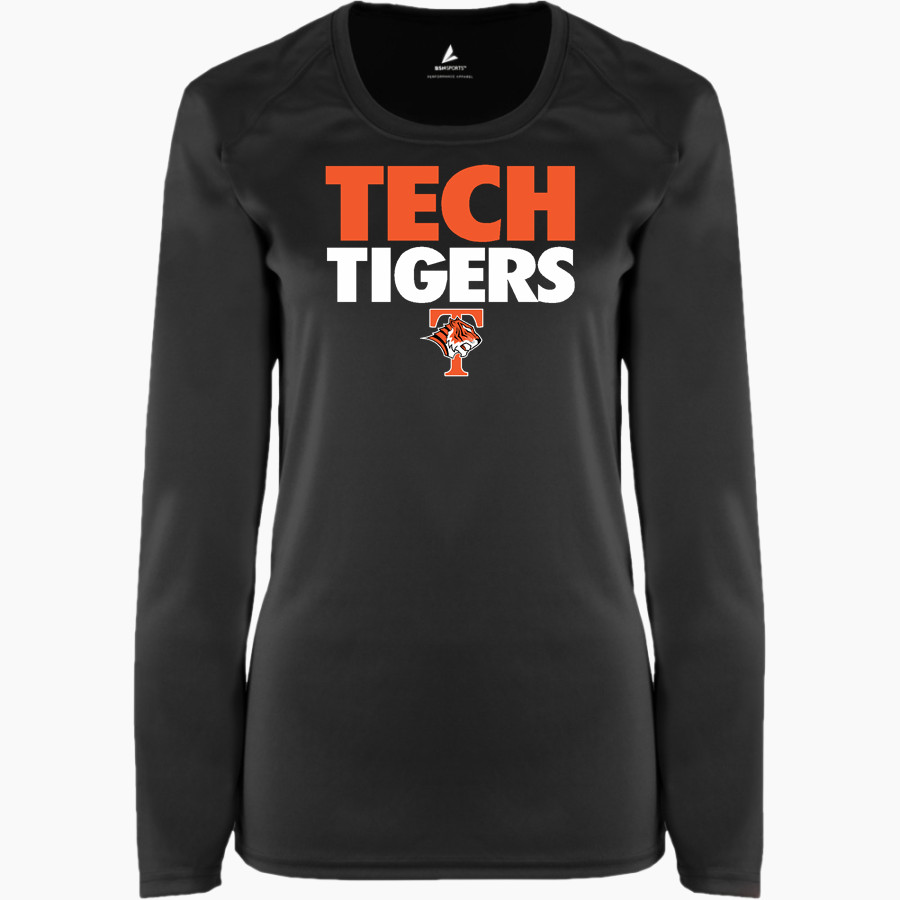 Tech High School Tigers <span class="pdp-name-mascot">Tech High School</span> BSN SPORTS Women's Phenom Long Sleeve T-Shirt
