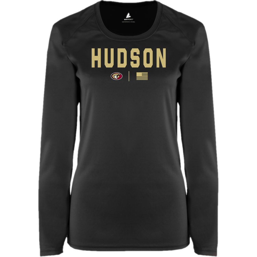 HUDSON HIGH SCHOOL COBRAS <span class="pdp-name-mascot">HUDSON COBRAS</span> BSN SPORTS Women's Phenom Long Sleeve T-Shirt