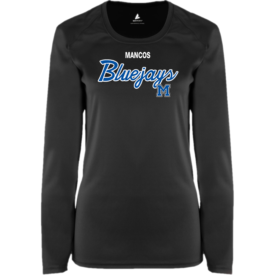 MANCOS HIGH SCHOOL BLUEJAYS <span class="pdp-name-mascot">MANCOS BLUEJAYS</span> BSN SPORTS Women's Phenom Long Sleeve T-Shirt