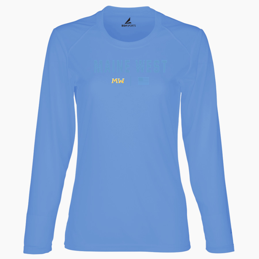 Maine West Warriors <span class="pdp-name-mascot">Maine West High School Warriors</span> BSN SPORTS Women's Phenom Long Sleeve T-Shirt