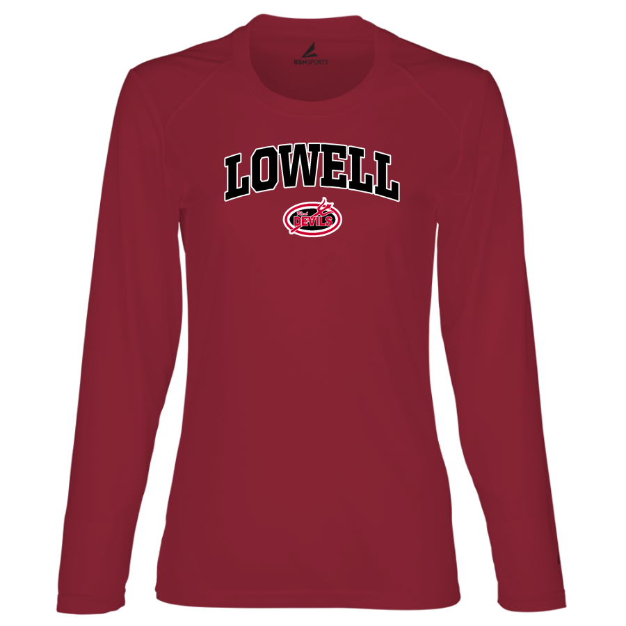 LOWELL HIGH SCHOOL RED DEVILS <span class="pdp-name-mascot">LOWELL RED DEVILS</span> BSN SPORTS Women's Phenom Long Sleeve T-Shirt