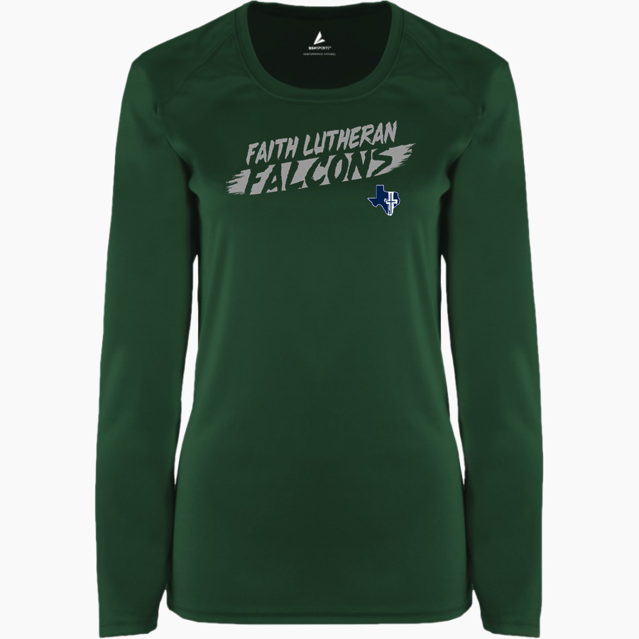 Faith Lutheran Falcons <span class="pdp-name-mascot">Faith Lutheran High School Falcons</span> BSN SPORTS Women's Phenom Long Sleeve T-Shirt
