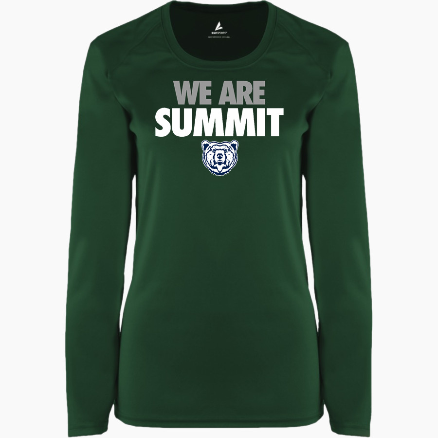 Summit Bears <span class="pdp-name-mascot">Summit Charter School Bears</span> BSN SPORTS Women's Phenom Long Sleeve T-Shirt