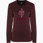 Trinity Warriors BSN SPORTS Women's Phenom Long Sleeve T-Shirt Front Thumbnail