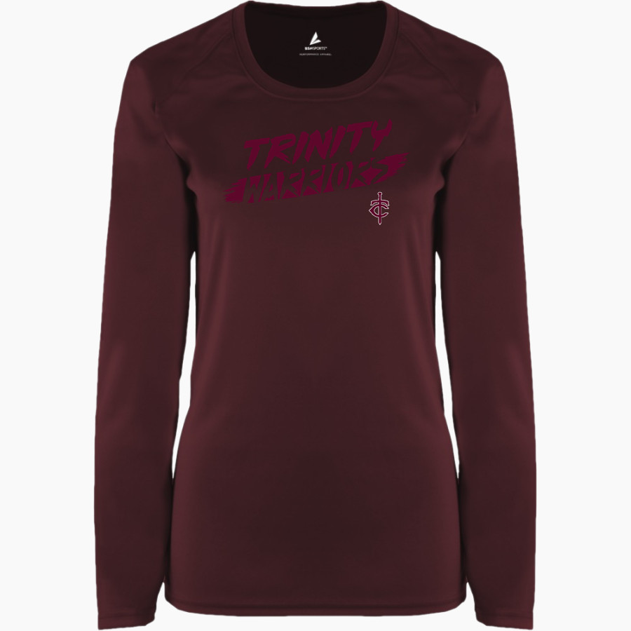 Trinity Warriors <span class="pdp-name-mascot">Trinity Christian Warriors</span> BSN SPORTS Women's Phenom Long Sleeve T-Shirt