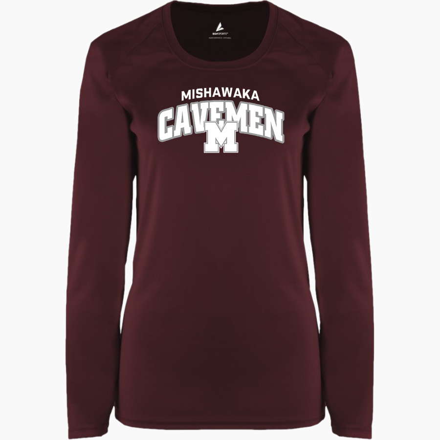 Mishawaka Cavemen BSN SPORTS Women's Phenom Long Sleeve T-Shirt