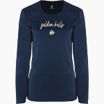 E E SMITH HIGH SCHOOL GOLDEN BULLS <span class="pdp-name-mascot">E E SMITH GOLDEN BULLS</span> BSN SPORTS Women's Phenom Long Sleeve T-Shirt Front Thumbnail