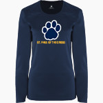 St. Paul of The Cross Tigers BSN SPORTS Women's Phenom Long Sleeve T-Shirt Front Thumbnail