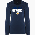 NEW AUBURN HIGH SCHOOL TROJANS BSN SPORTS Women's Phenom Long Sleeve T-Shirt Front Thumbnail