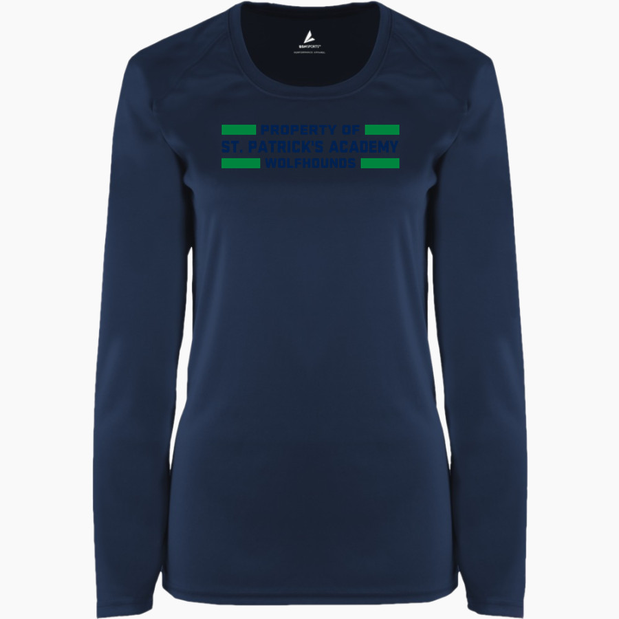 St. Patrick's Academy Wolfhounds <span class="pdp-name-mascot">Great Falls Central Catholic H S Mustangs</span> BSN SPORTS Women's Phenom Long Sleeve T-Shirt