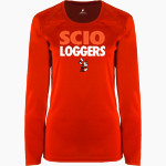 Scio Loggers <span class="pdp-name-mascot">Scio Loggers</span> BSN SPORTS Women's Phenom Long Sleeve T-Shirt Front Thumbnail