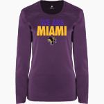 MIAMI HIGH SCHOOL WARRIORS BSN SPORTS Women's Phenom Long Sleeve T-Shirt Front Thumbnail
