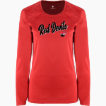 CLARENCE HIGH SCHOOL RED DEVILS <span class="pdp-name-mascot">CLARENCE RED DEVILS</span> BSN SPORTS Women's Phenom Long Sleeve T-Shirt Front Thumbnail