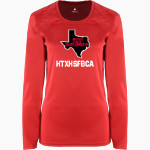 HISPANIC TEXAS HS FOOTBALL COACHES ASSOCIATION BSN SPORTS Women's Phenom Long Sleeve T-Shirt Front Thumbnail