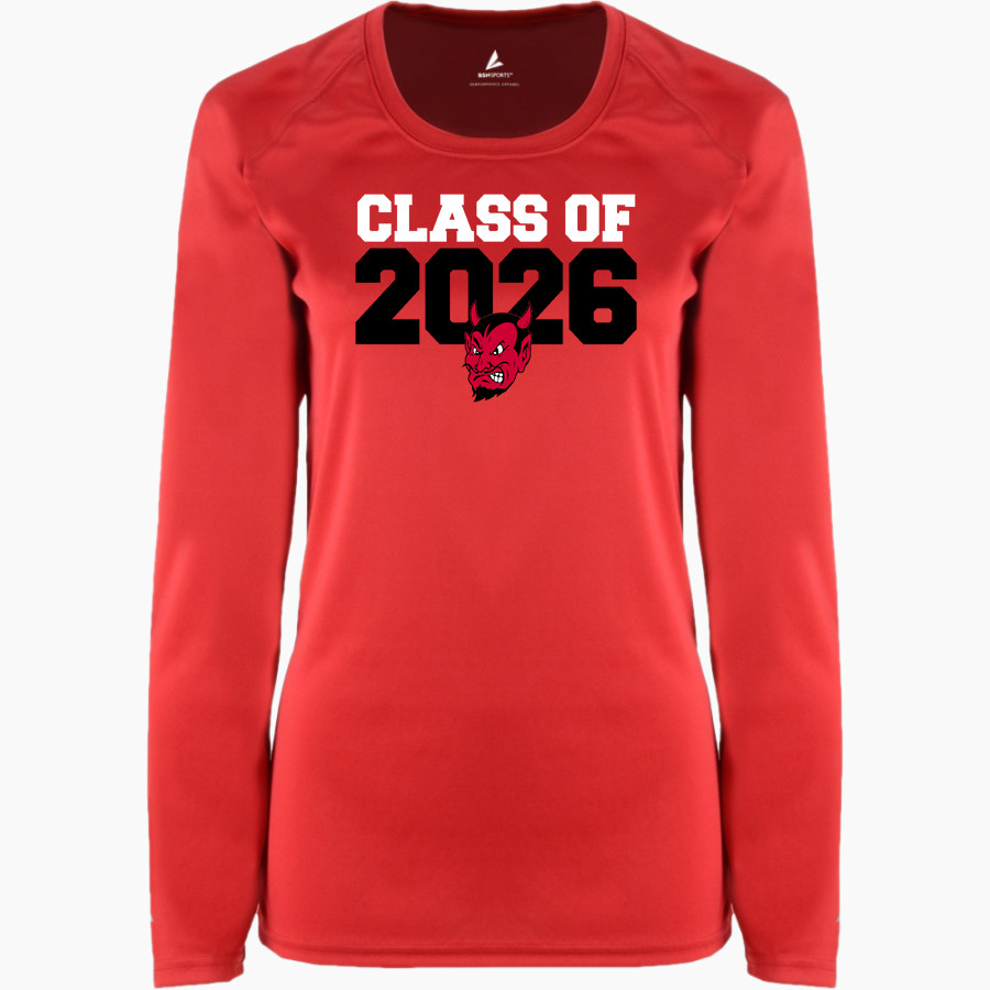 Springer Red Devils BSN SPORTS Women's Phenom Long Sleeve T-Shirt