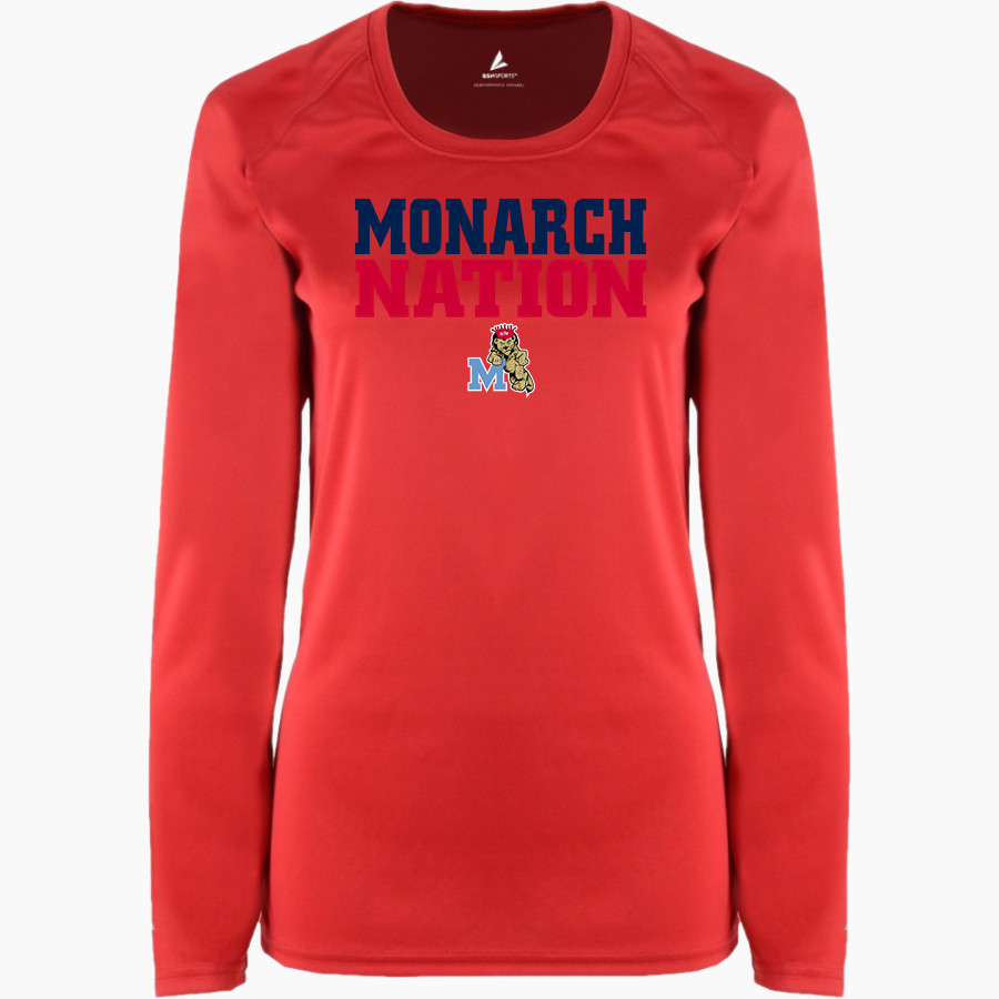 Mark Morris Monarchs <span class="pdp-name-mascot">Mark Morris Monarchs</span> BSN SPORTS Women's Phenom Long Sleeve T-Shirt