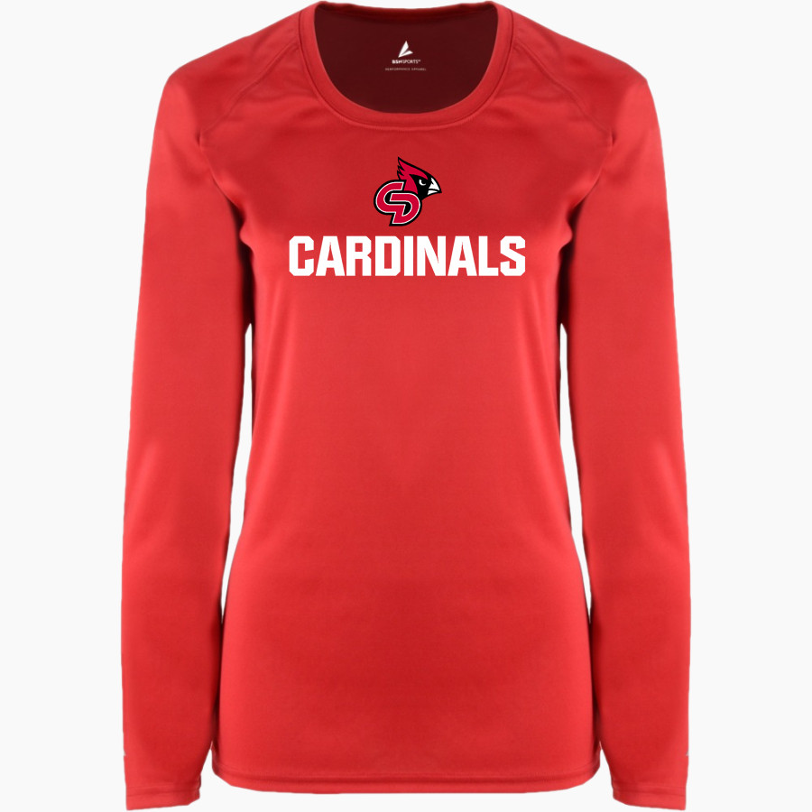 Central Decatur Cardinals BSN SPORTS Women's Phenom Long Sleeve T-Shirt